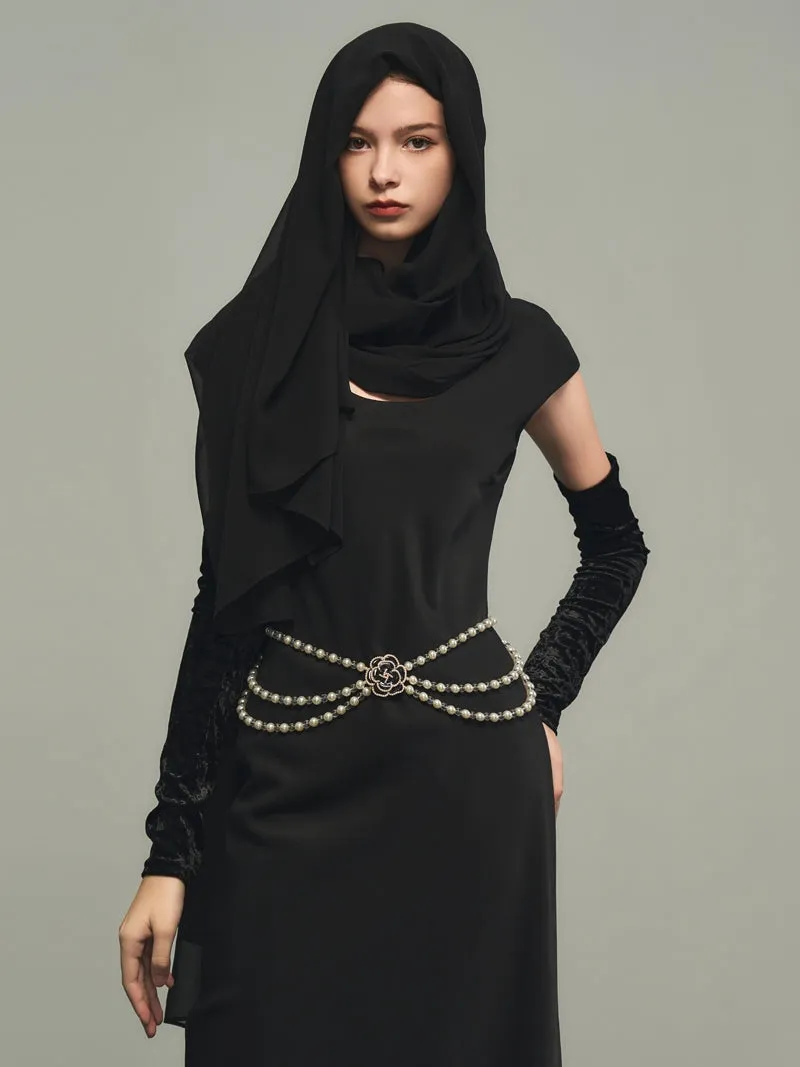 Chic Plain Ciffon Scarf&One-Piece&Arm-Cover