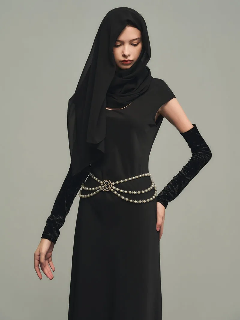 Chic Plain Ciffon Scarf&One-Piece&Arm-Cover