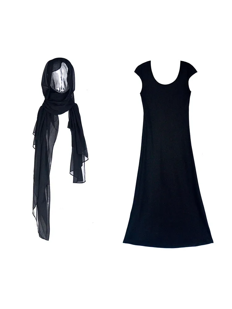 Chic Plain Ciffon Scarf&One-Piece&Arm-Cover