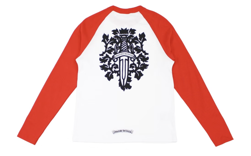 Chrome Hearts Dagger Baseball Shirt White/Red