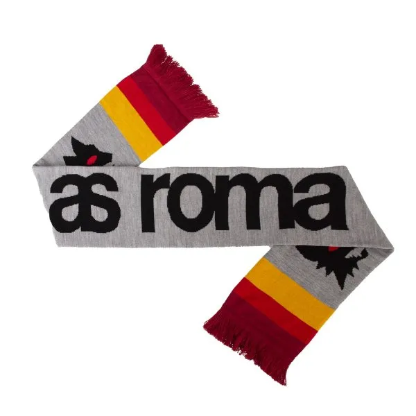 COPA Football - AS Roma Retro Stripes Scarf - Grey