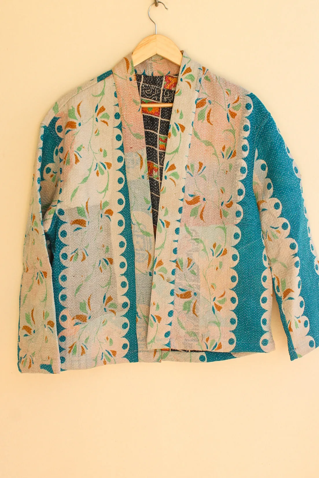 Cotton Kantha Crop Jacket 005