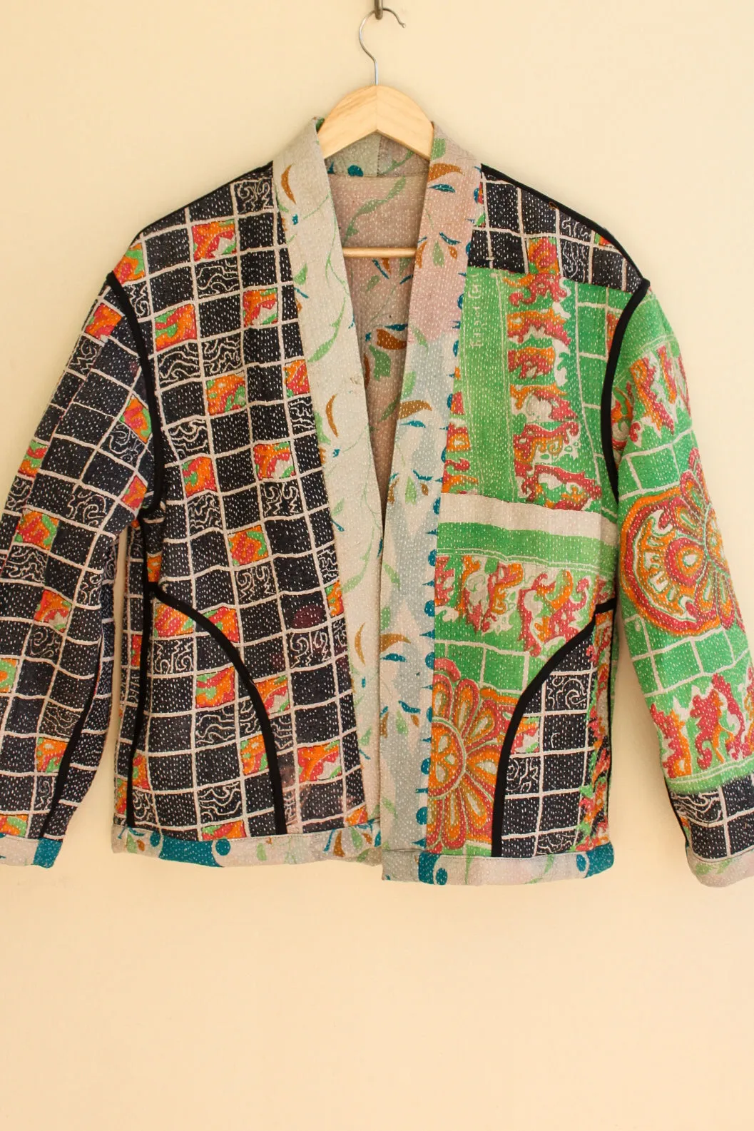 Cotton Kantha Crop Jacket 005