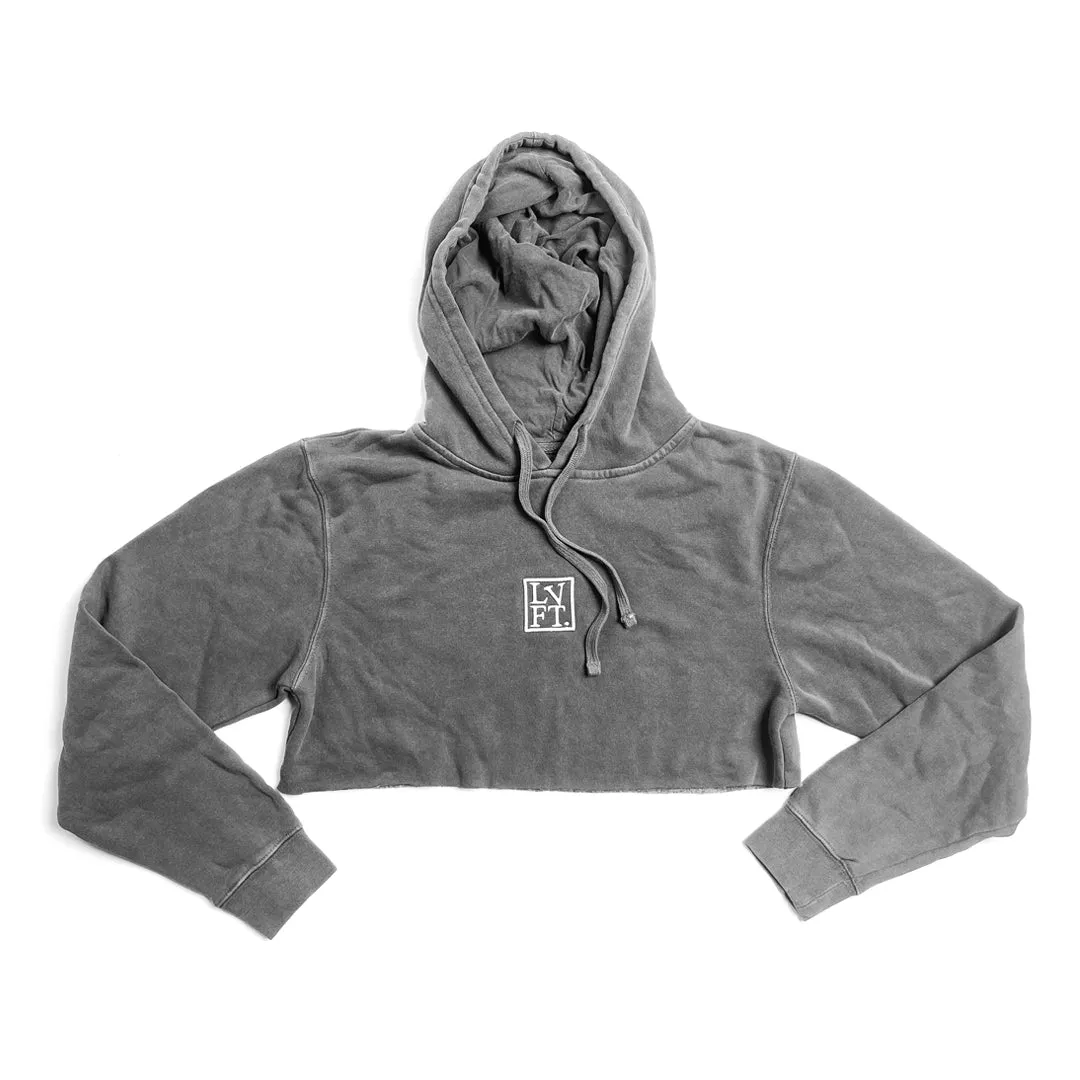 Crop Hoodie - Stone