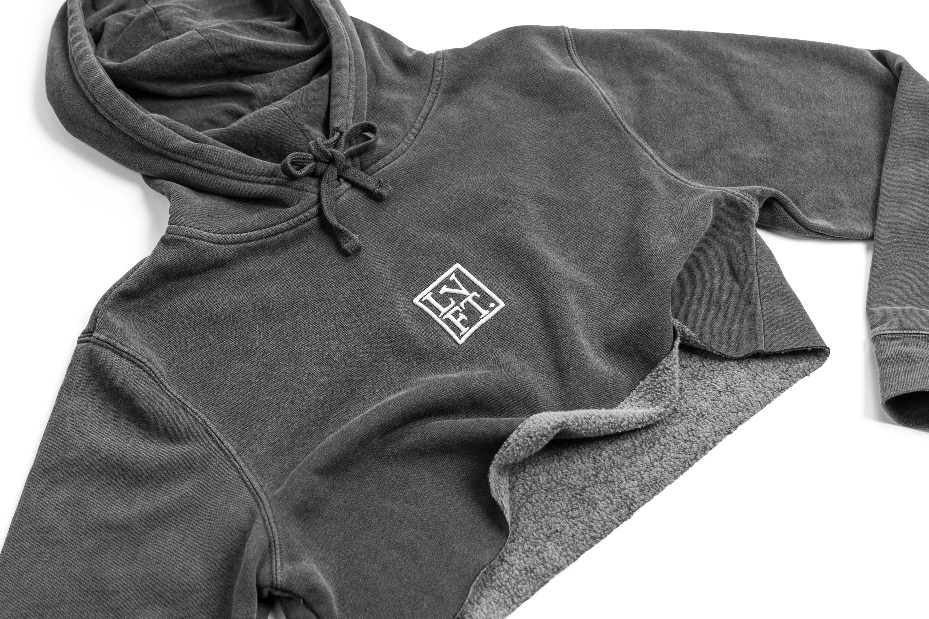 Crop Hoodie - Stone