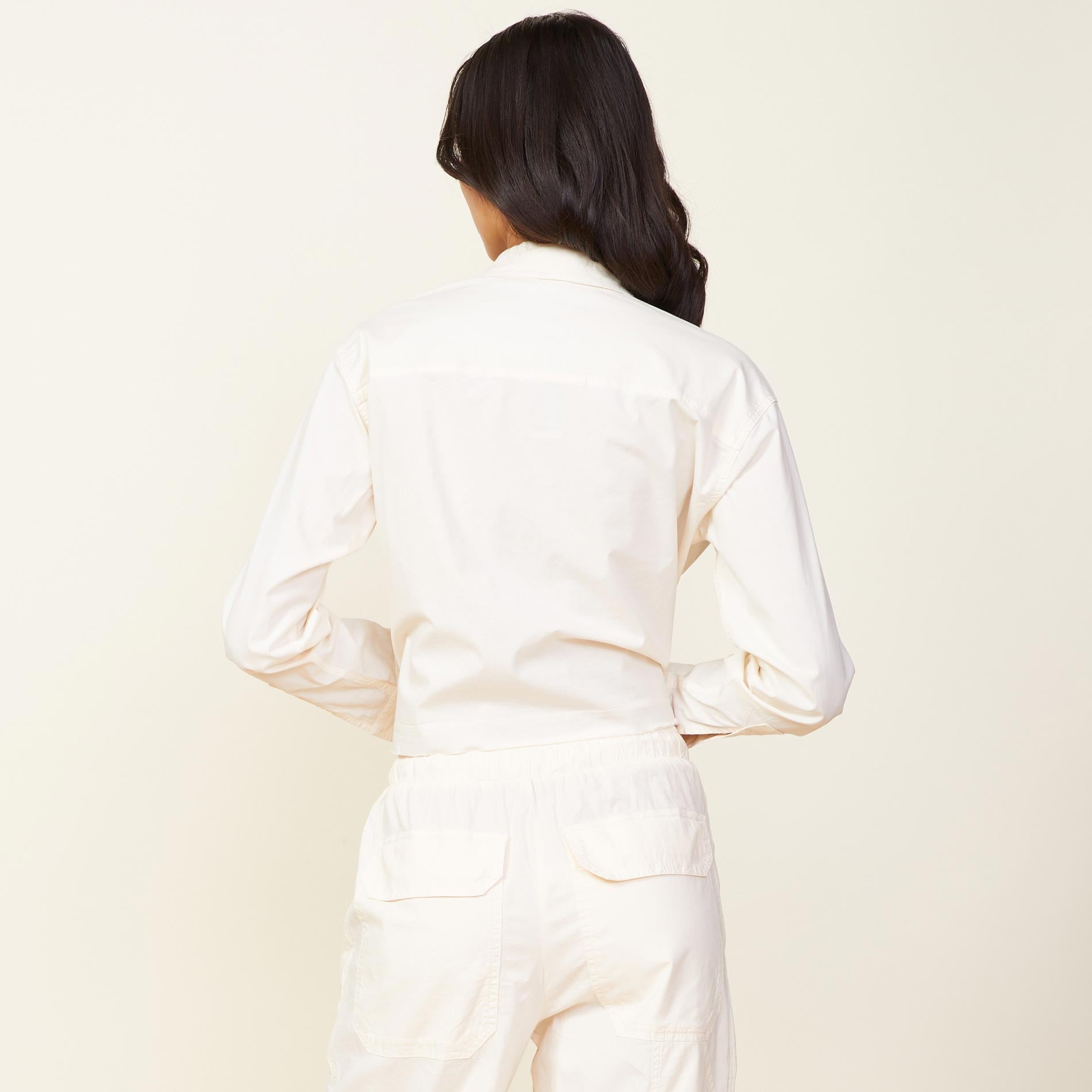 Cropped Poplin Shirt