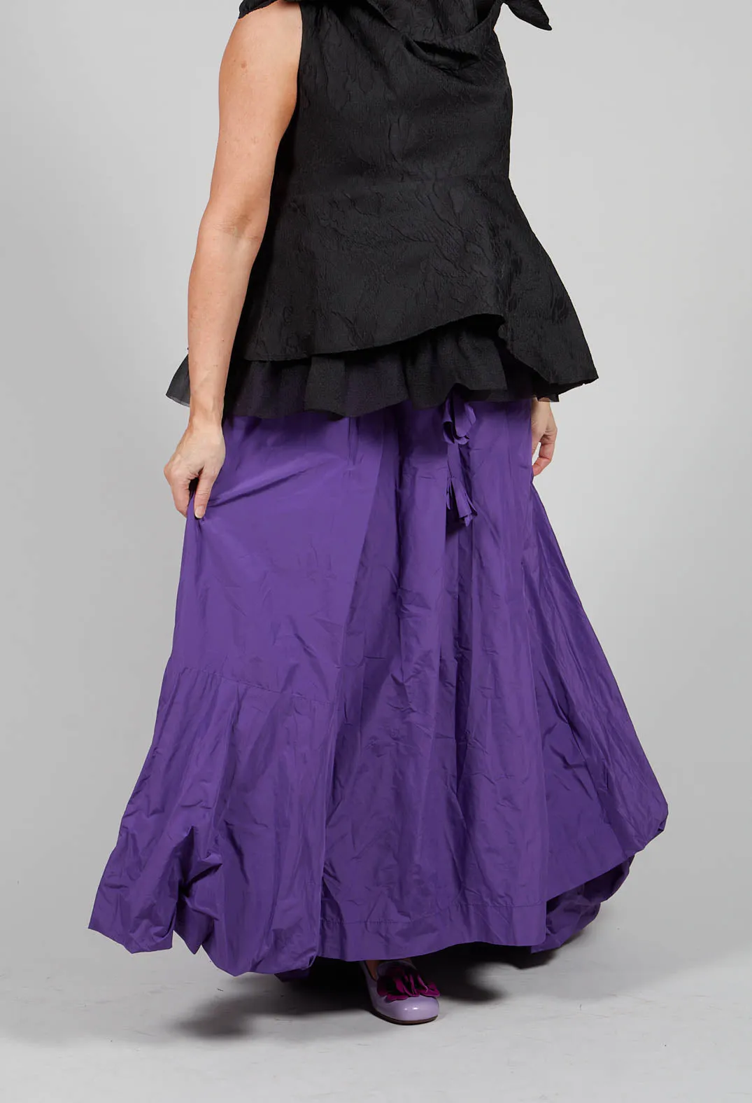 Dipped Hemline Skirt in Purple