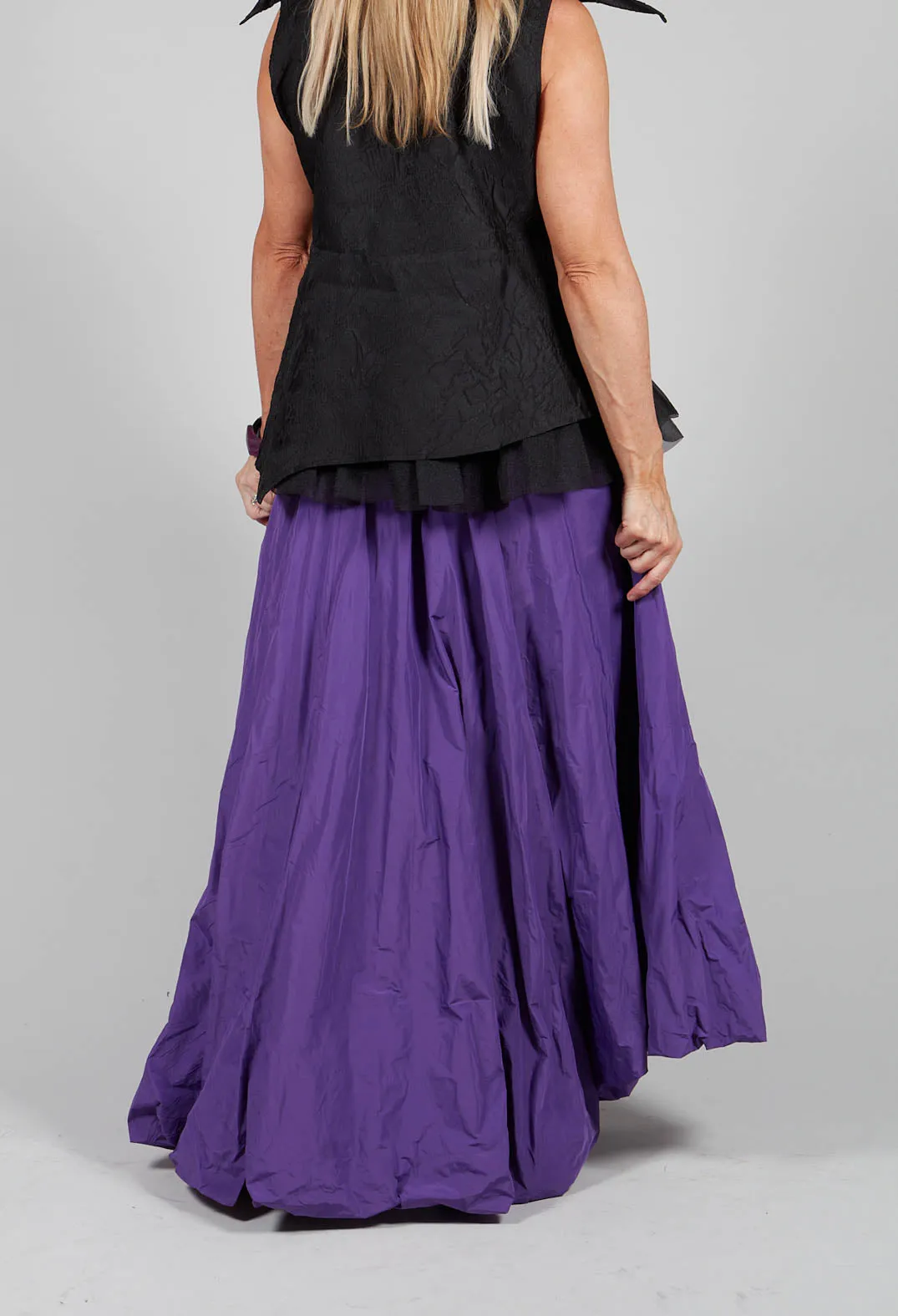 Dipped Hemline Skirt in Purple