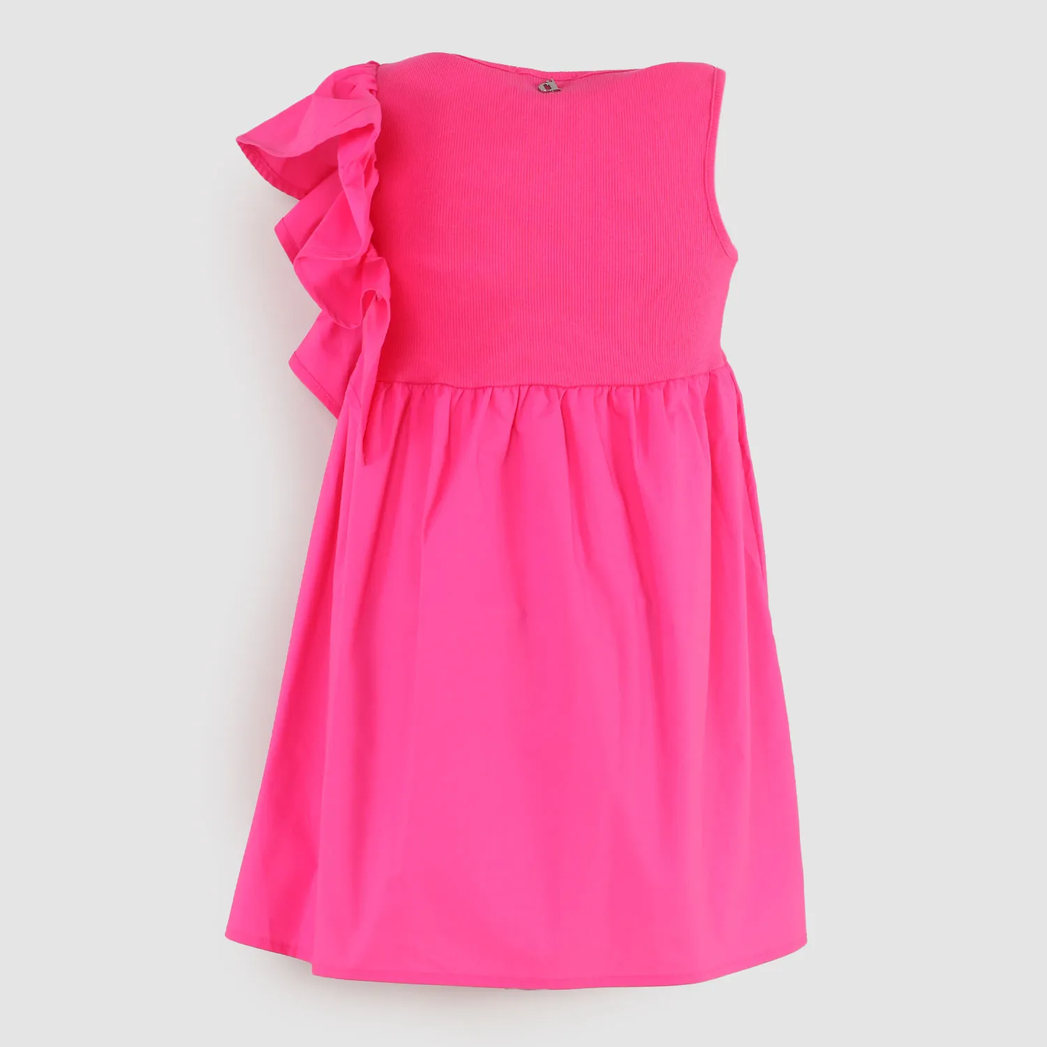 Dixie Pink Girl Dress With Ruffles