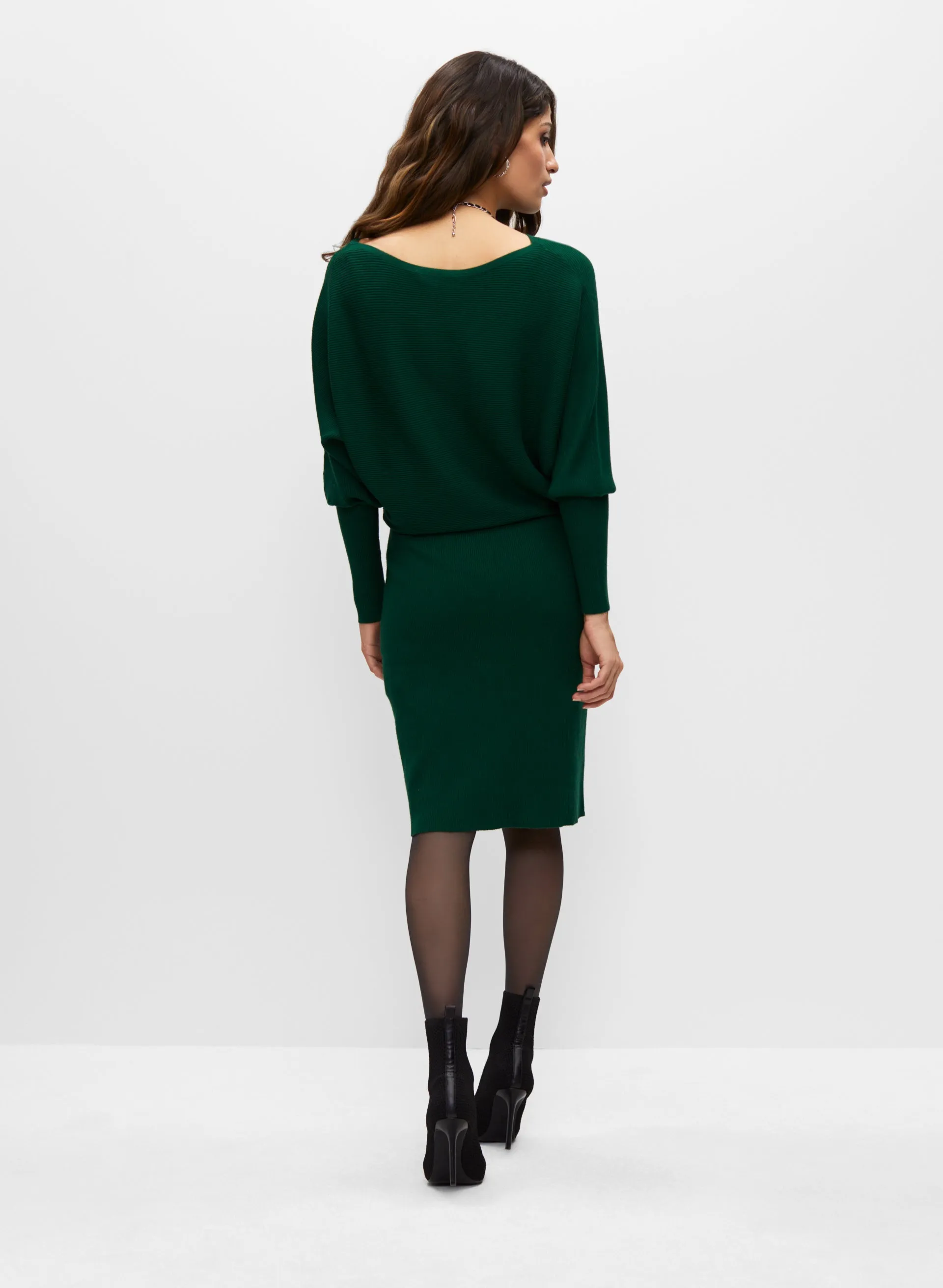 Dolman Sleeve Sweater Dress