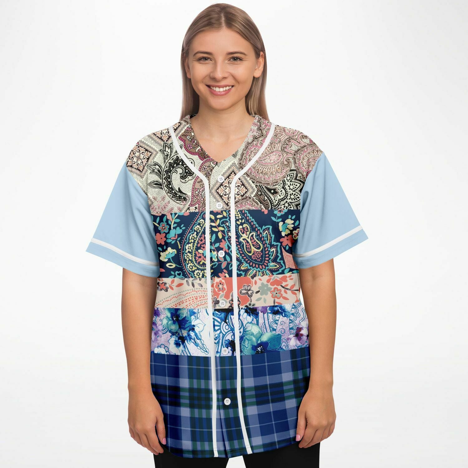 Dolores Park Paisley Button Front Jersey