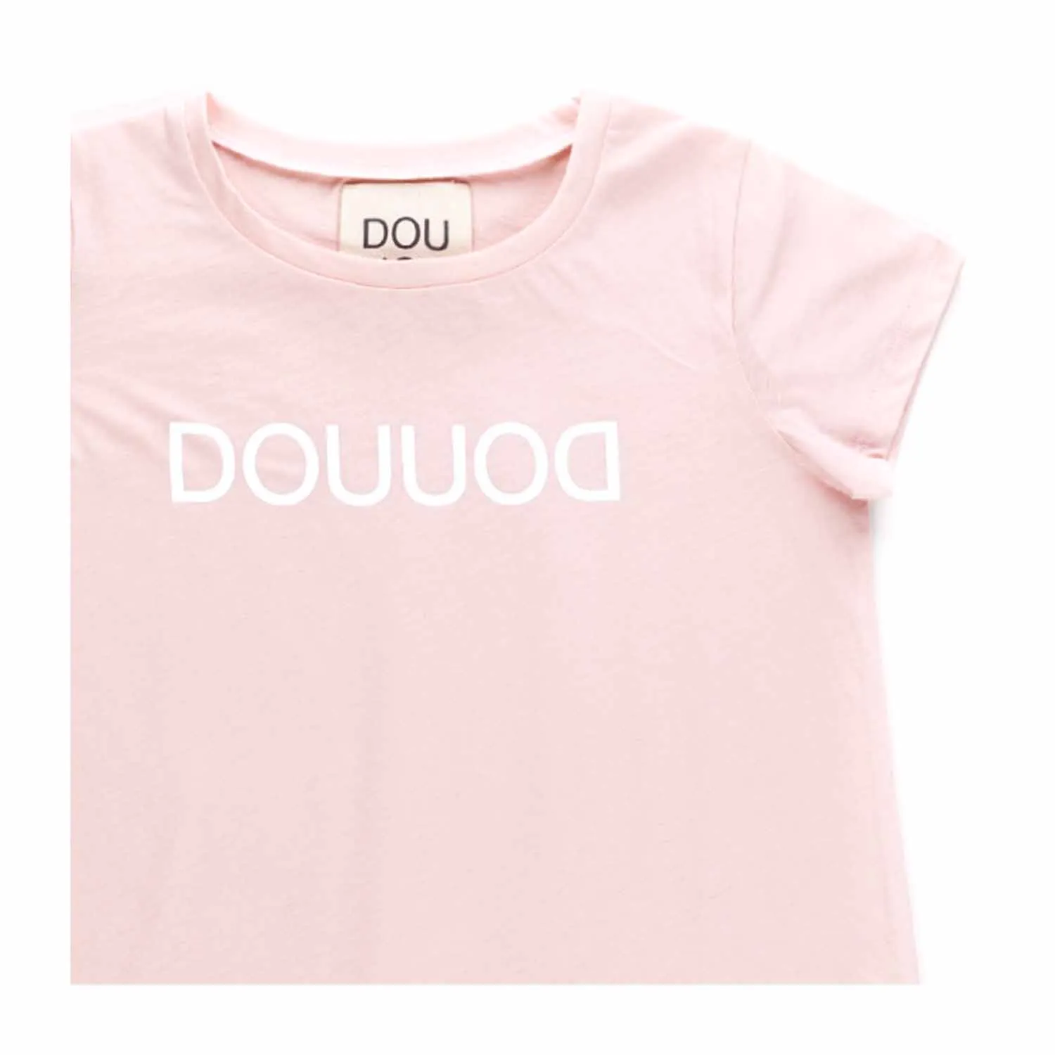 Douuod Pink Cotton Dress For Girl