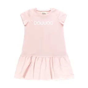 Douuod Pink Cotton Dress For Girl