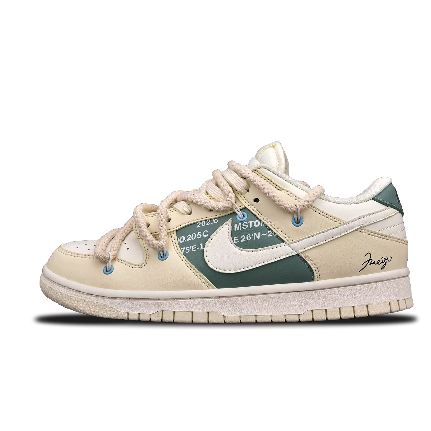 Dunk Low Retro Deconstructed Coconut Milk (Custom Sneaker)