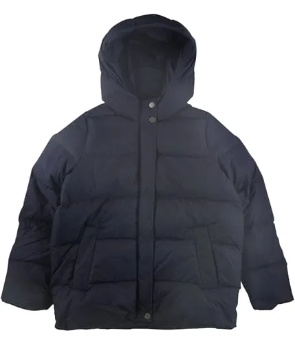 Eileen Fisher Womens Hooded Down Jacket