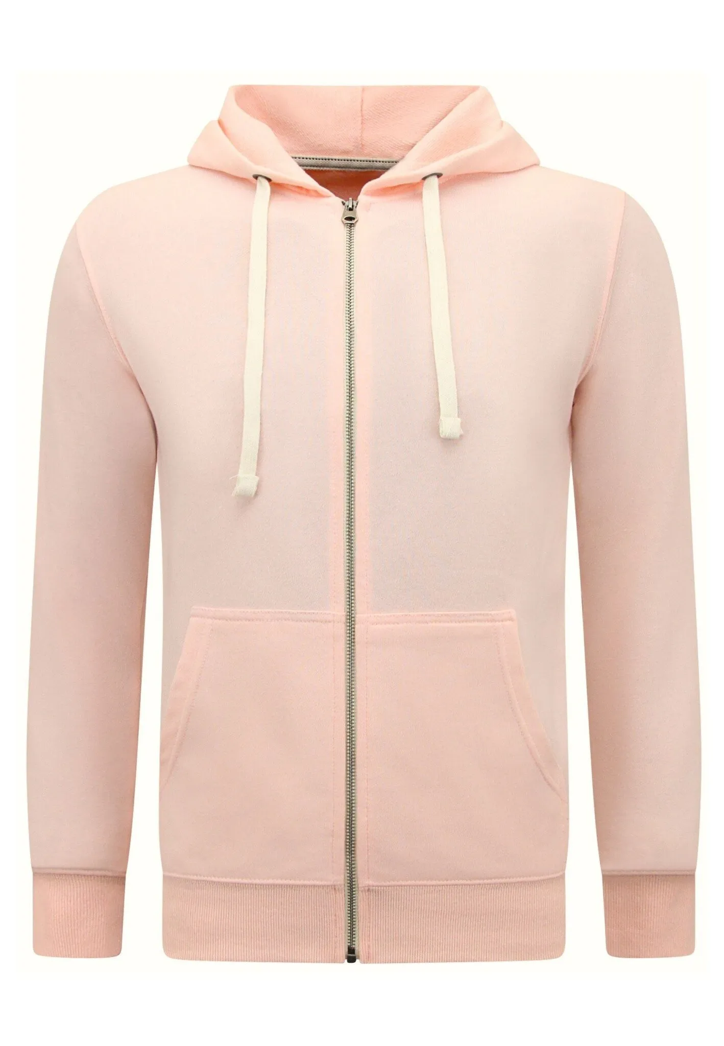 Enos Hoodie Heren met Rits - Jogging Shorts Heren - SET -  Pink