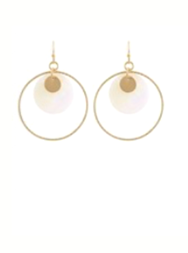 Evelyn Earrings - Mother of Pearl