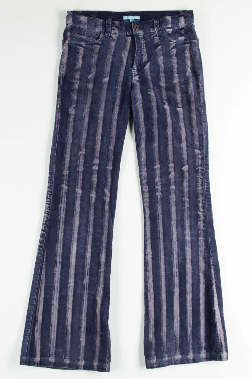 Faded Striped Corduroy Bell Bottoms (sz. 28)