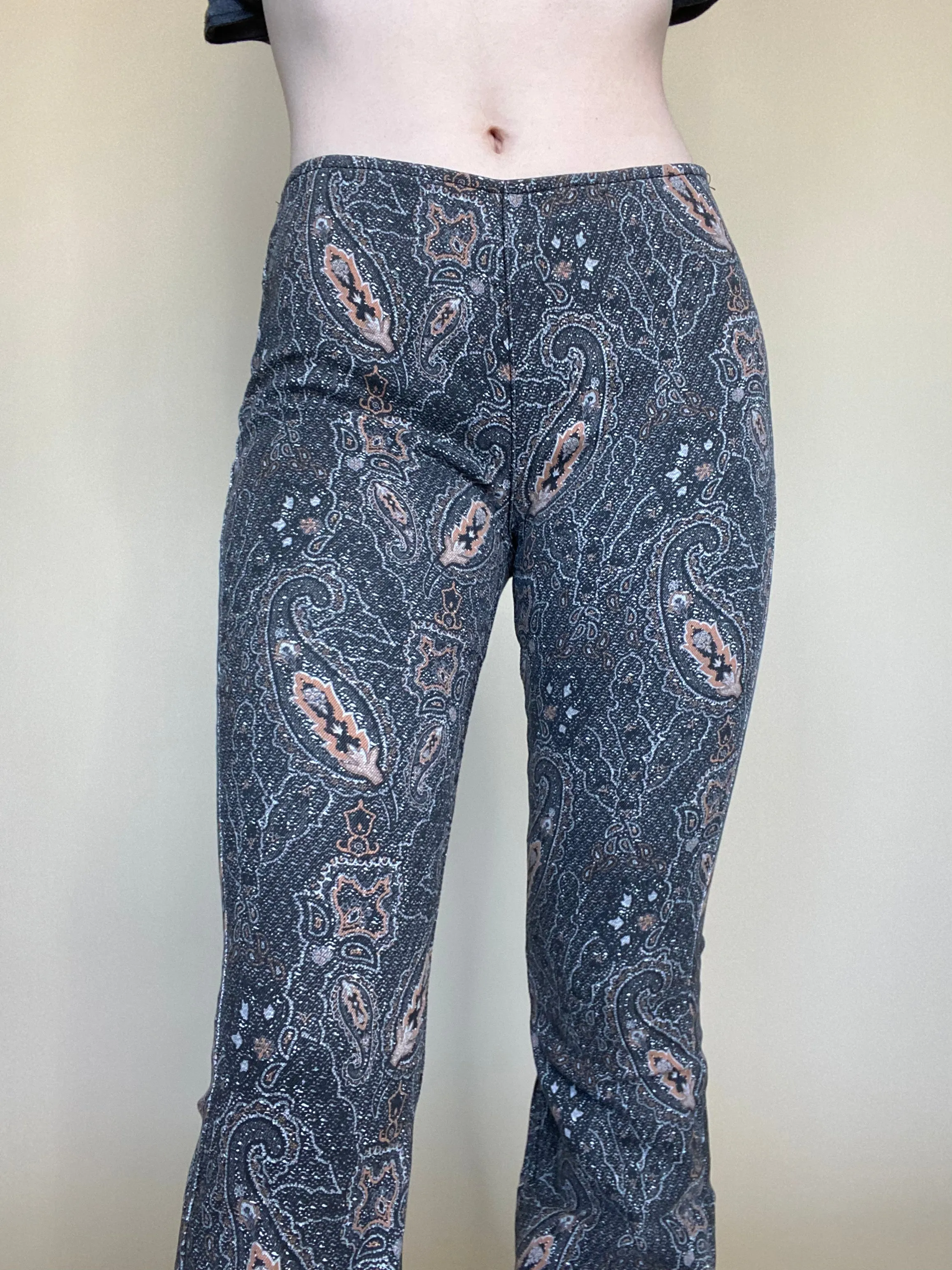 Final SaleHeidi Paisley Pull on Bell Bottoms