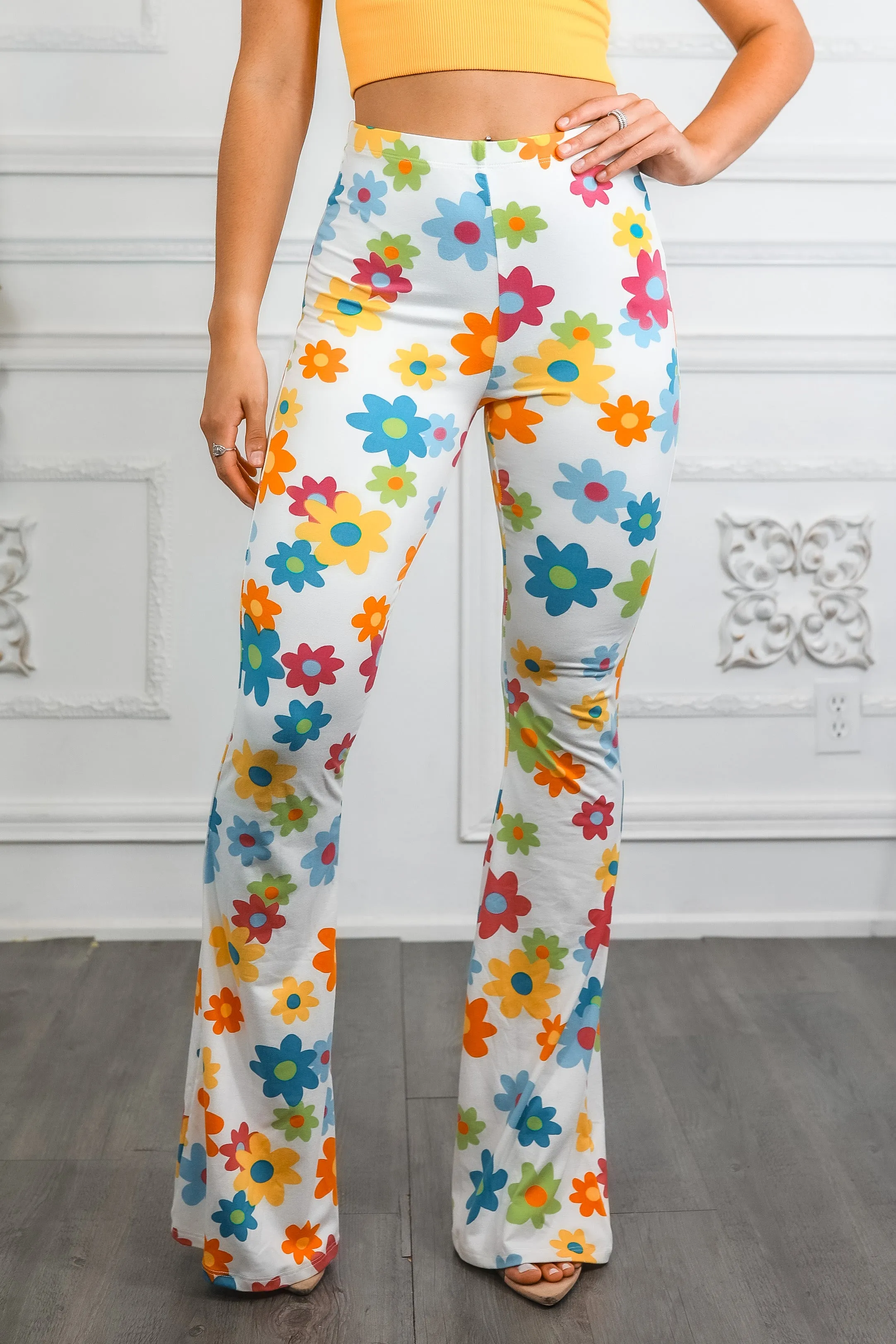 Floral Explosion Bell Bottoms