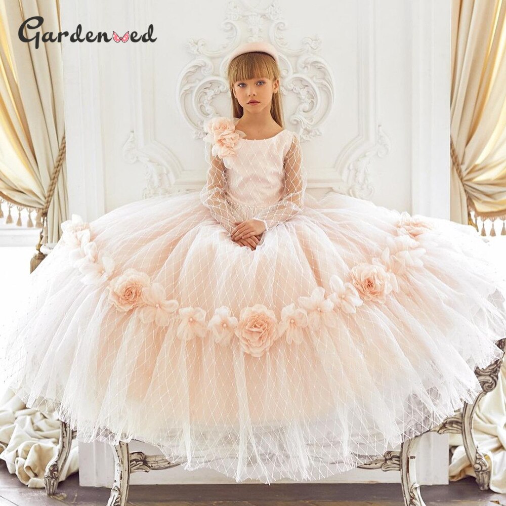 Flowers Tulle Birthday Dresses