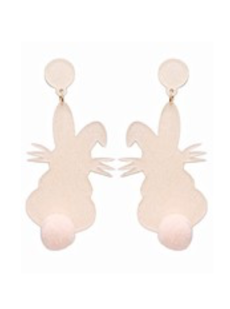 Fluffy Bunny Earrings