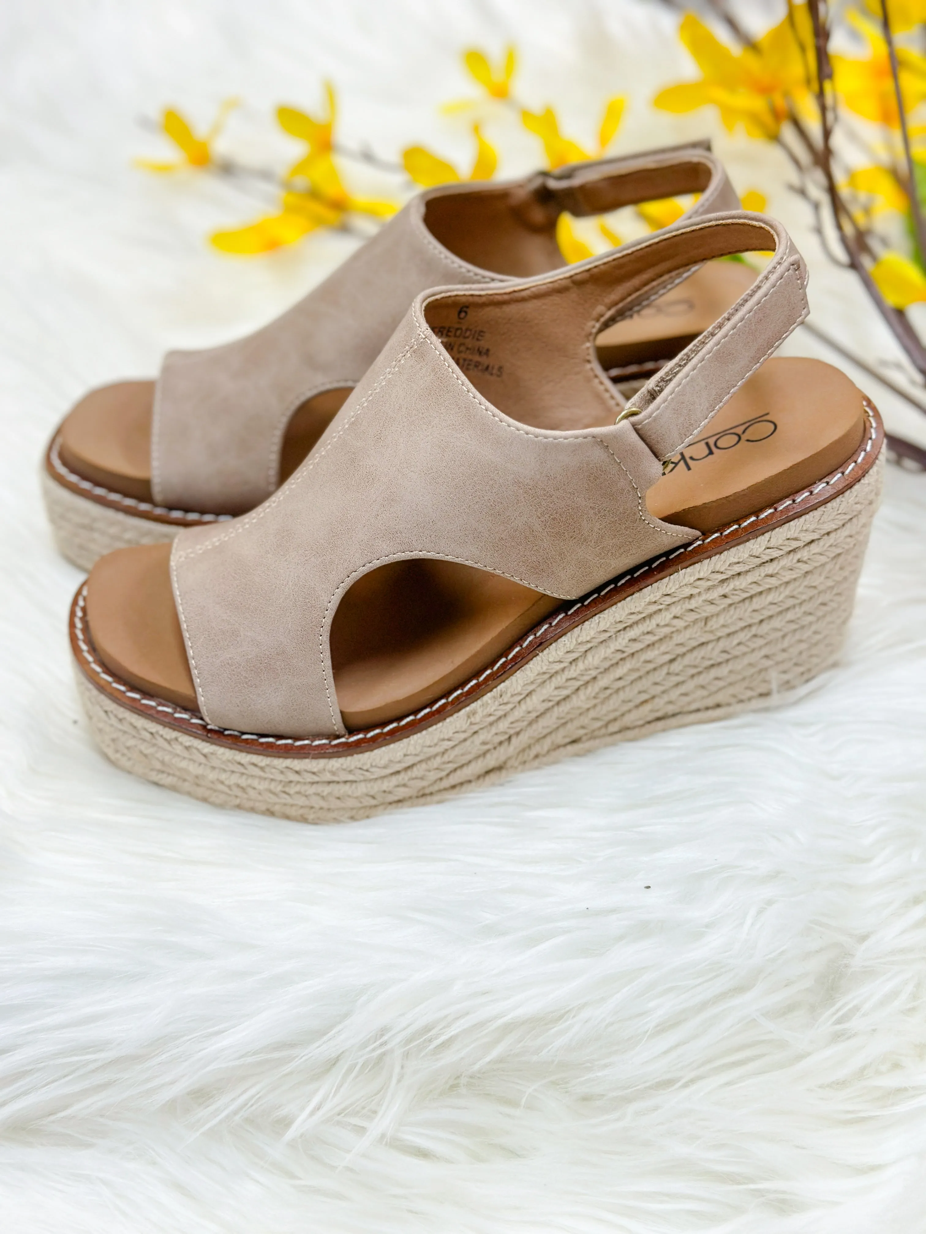 FRANCIE ESPADRILLE WEDGE-TAUPE