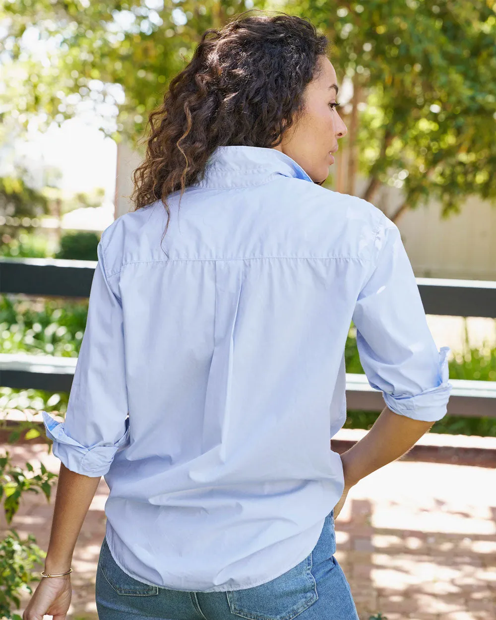 French Blue Superluxe Joedy Boyfriend Button Up Shirt