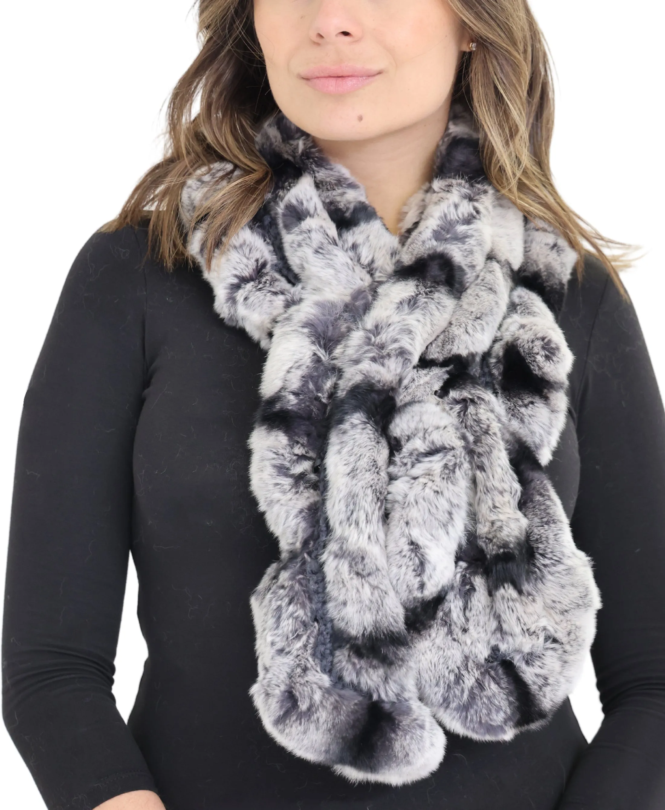 Fur Crochet Scarf