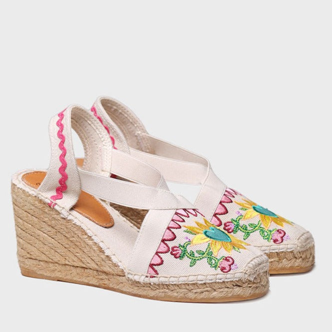 Gardenia Bonita Wedge Espadrilles