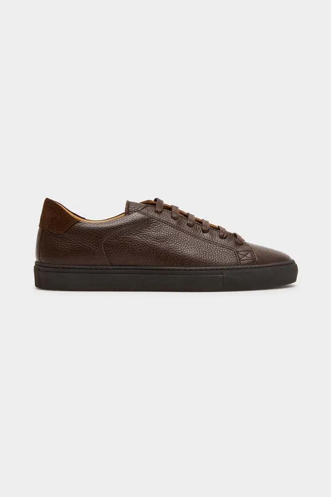 GCV2 Low Sneaker - Chocolate Leather Grain