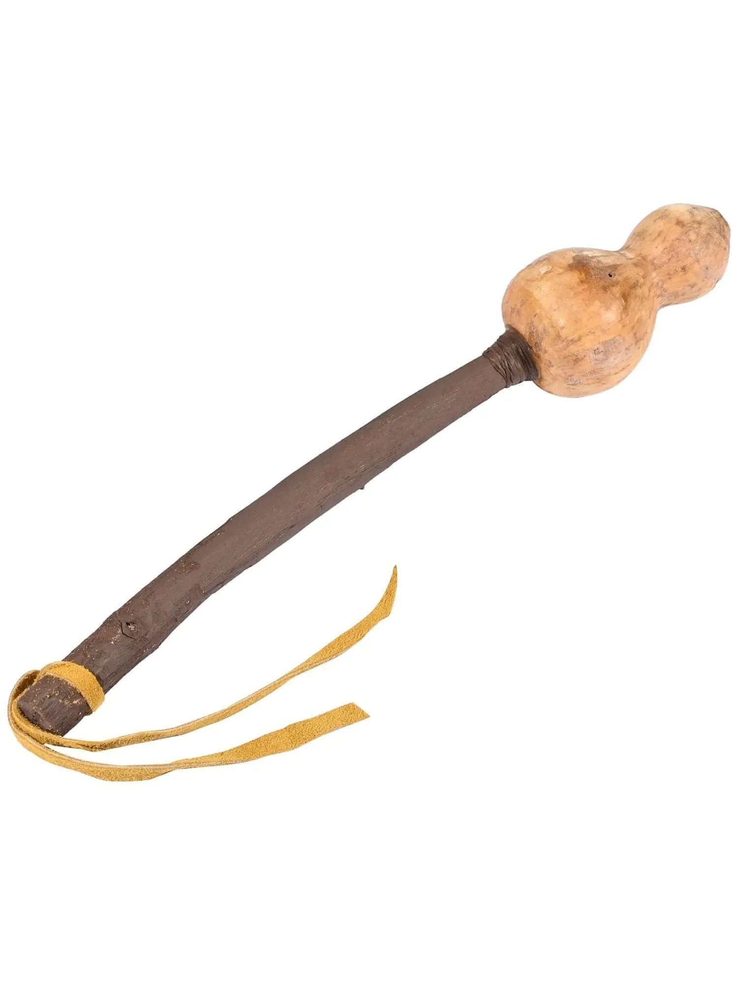 Gourd Rattle - Brown Handle