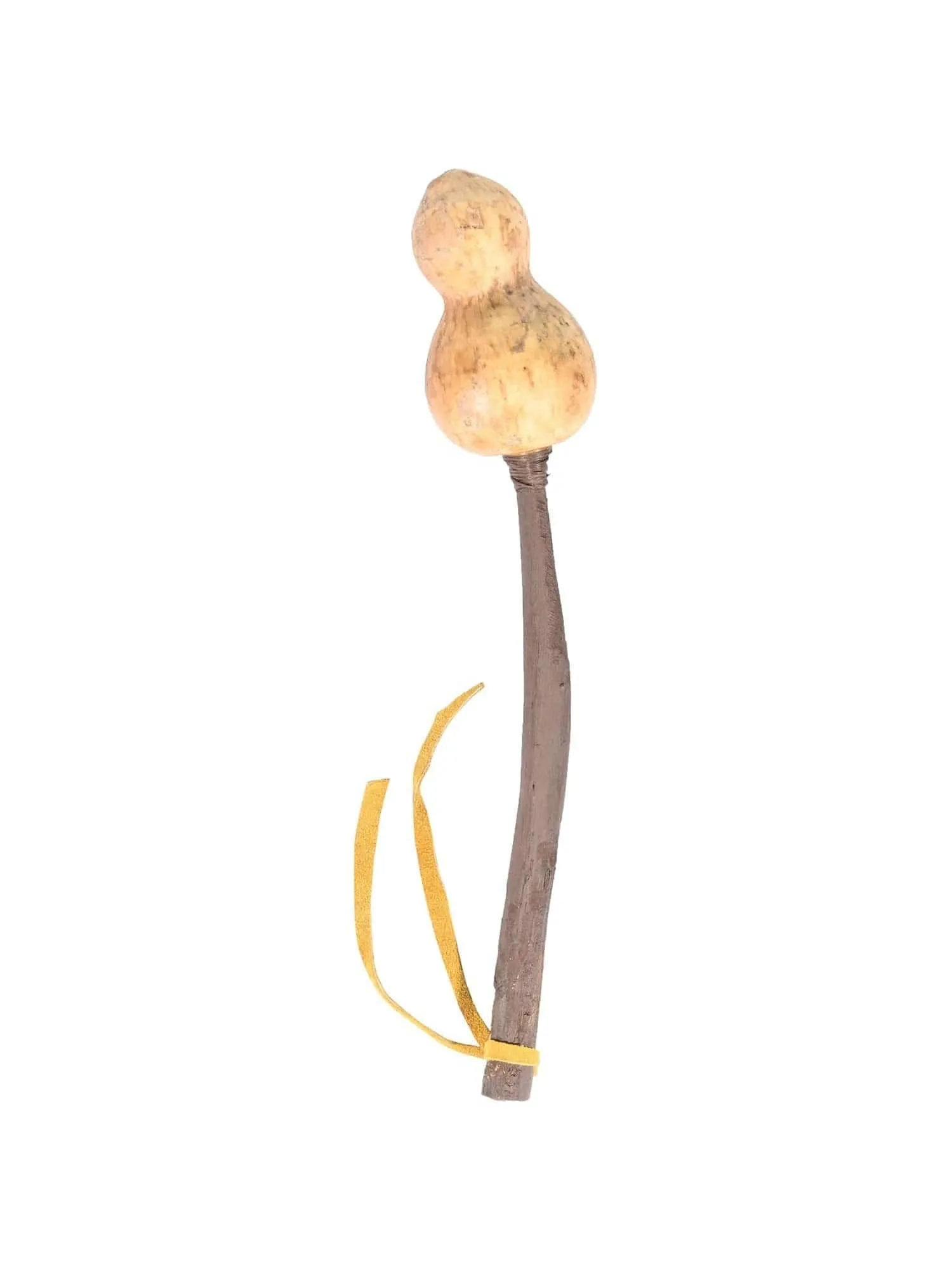 Gourd Rattle - Brown Handle