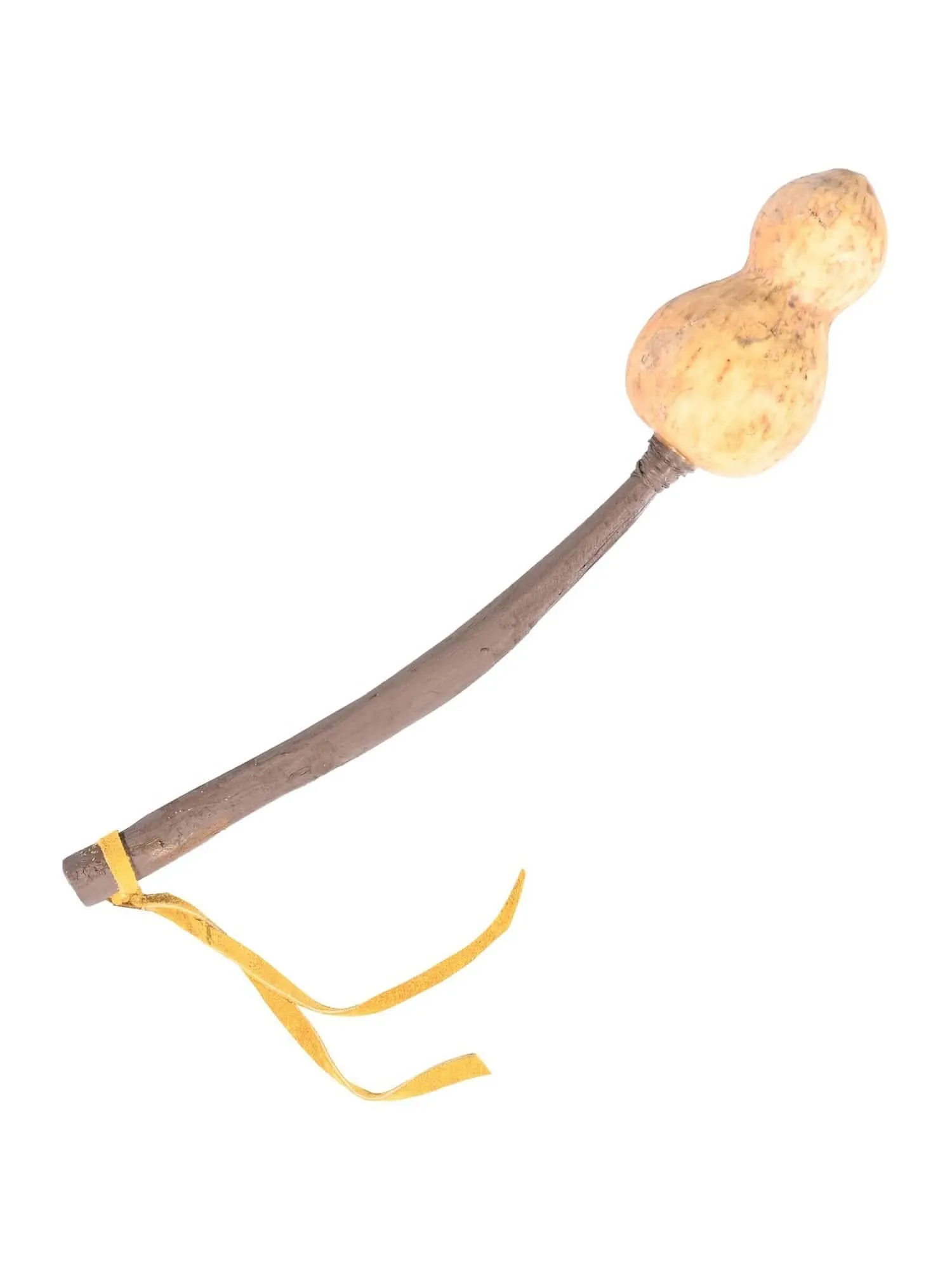 Gourd Rattle - Brown Handle