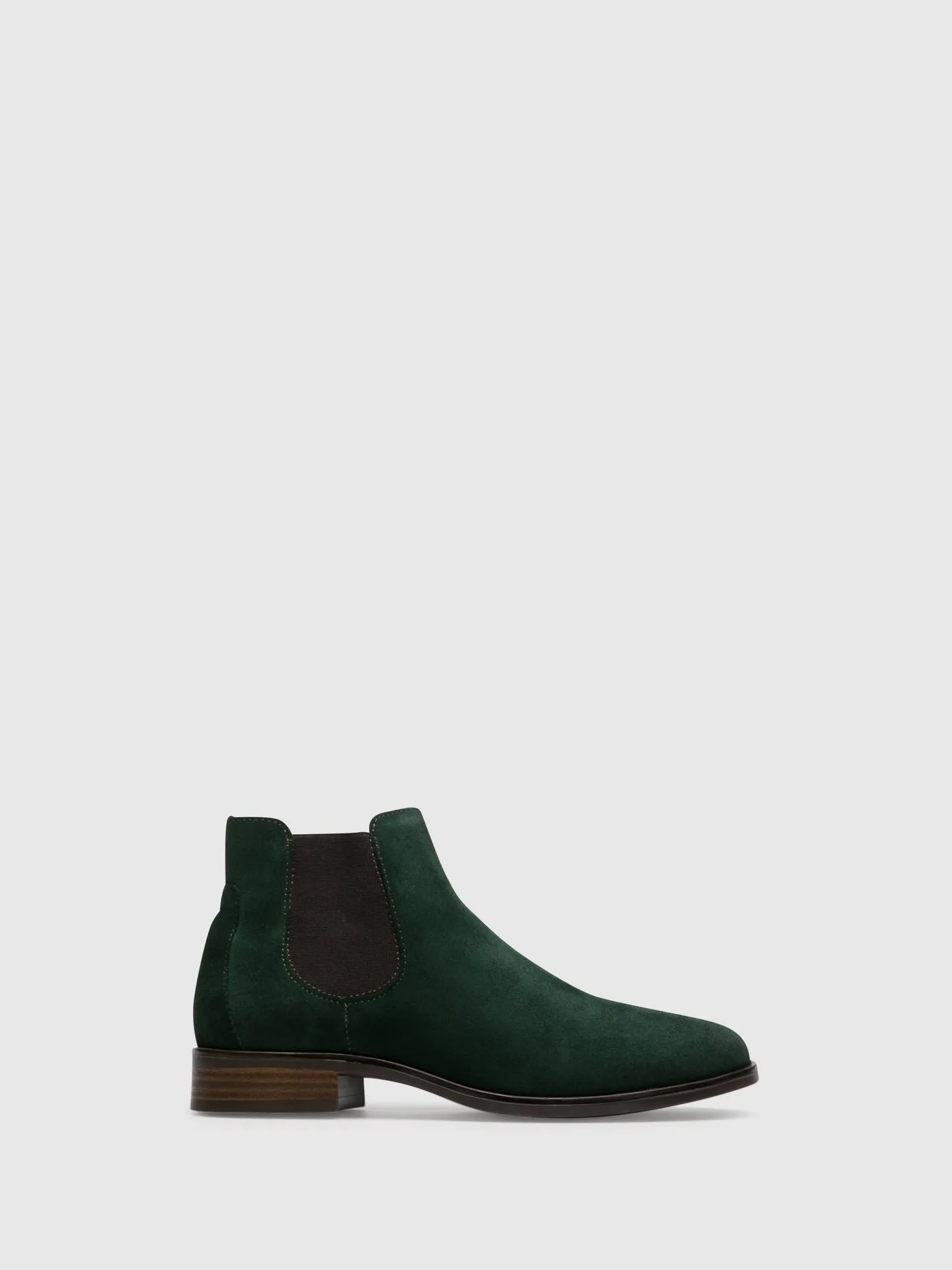 Green Elasticated Ankle Boots