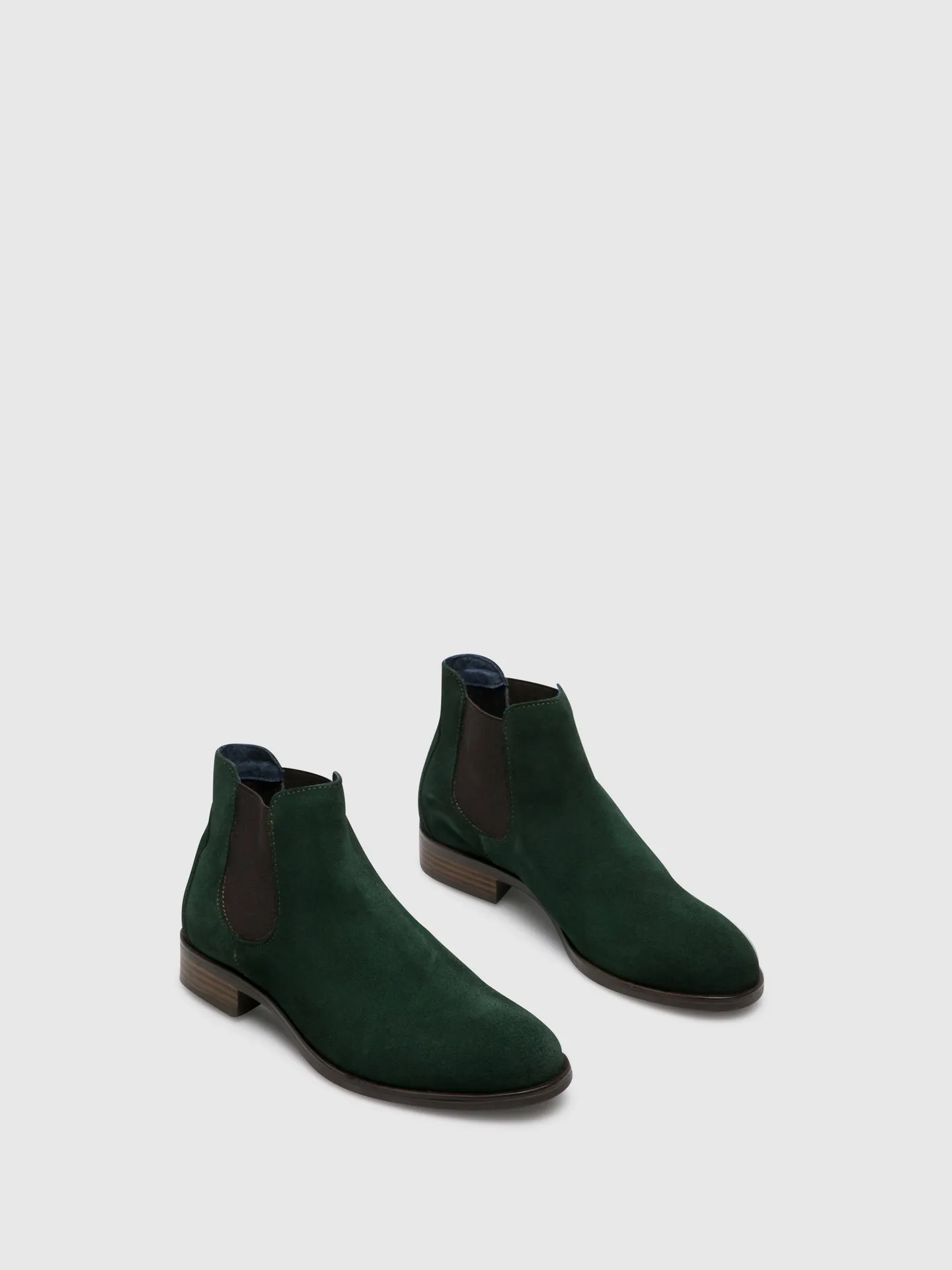 Green Elasticated Ankle Boots