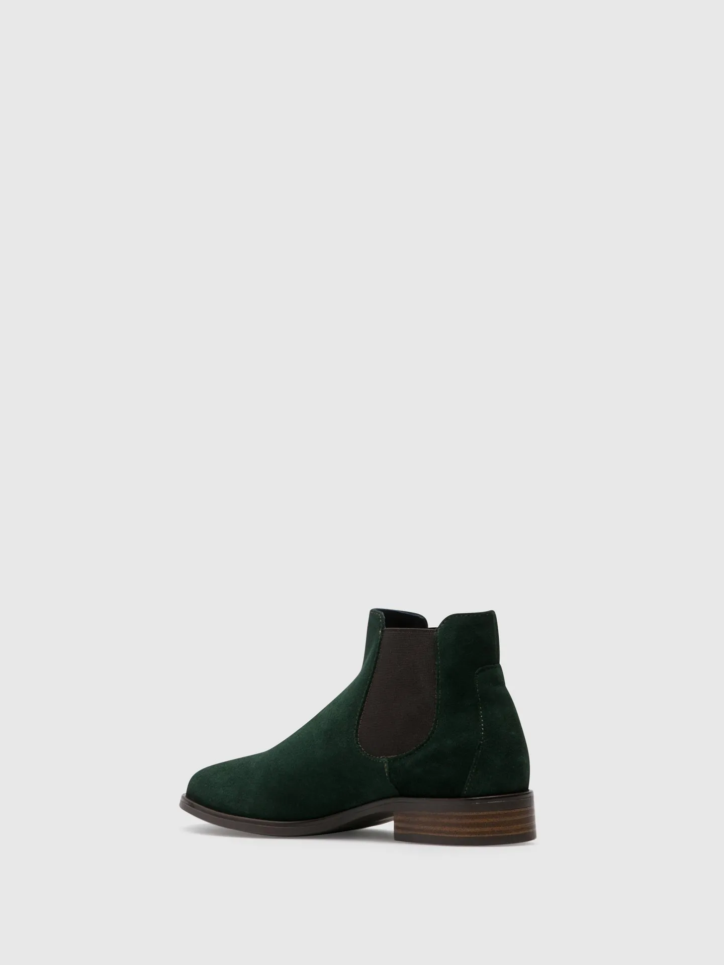 Green Elasticated Ankle Boots