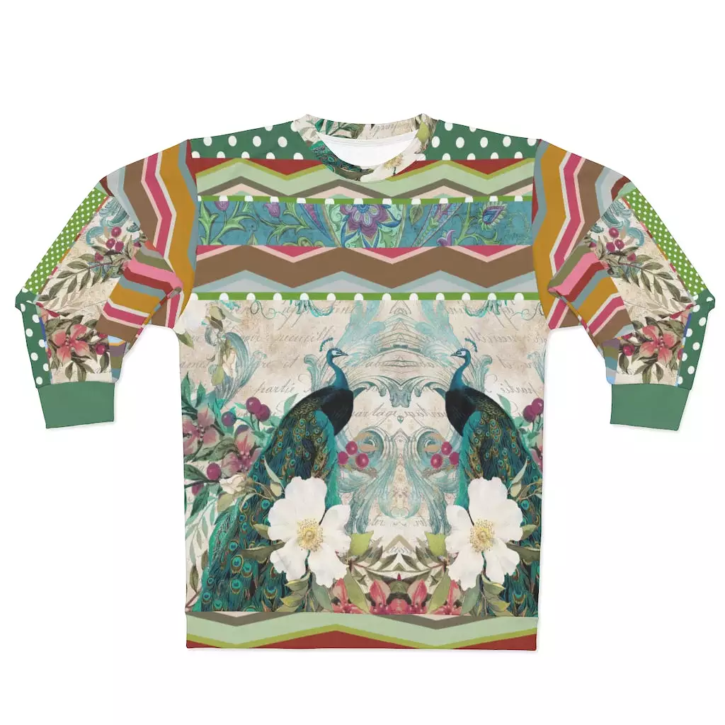 Green Peacock Unisex Sweatshirt