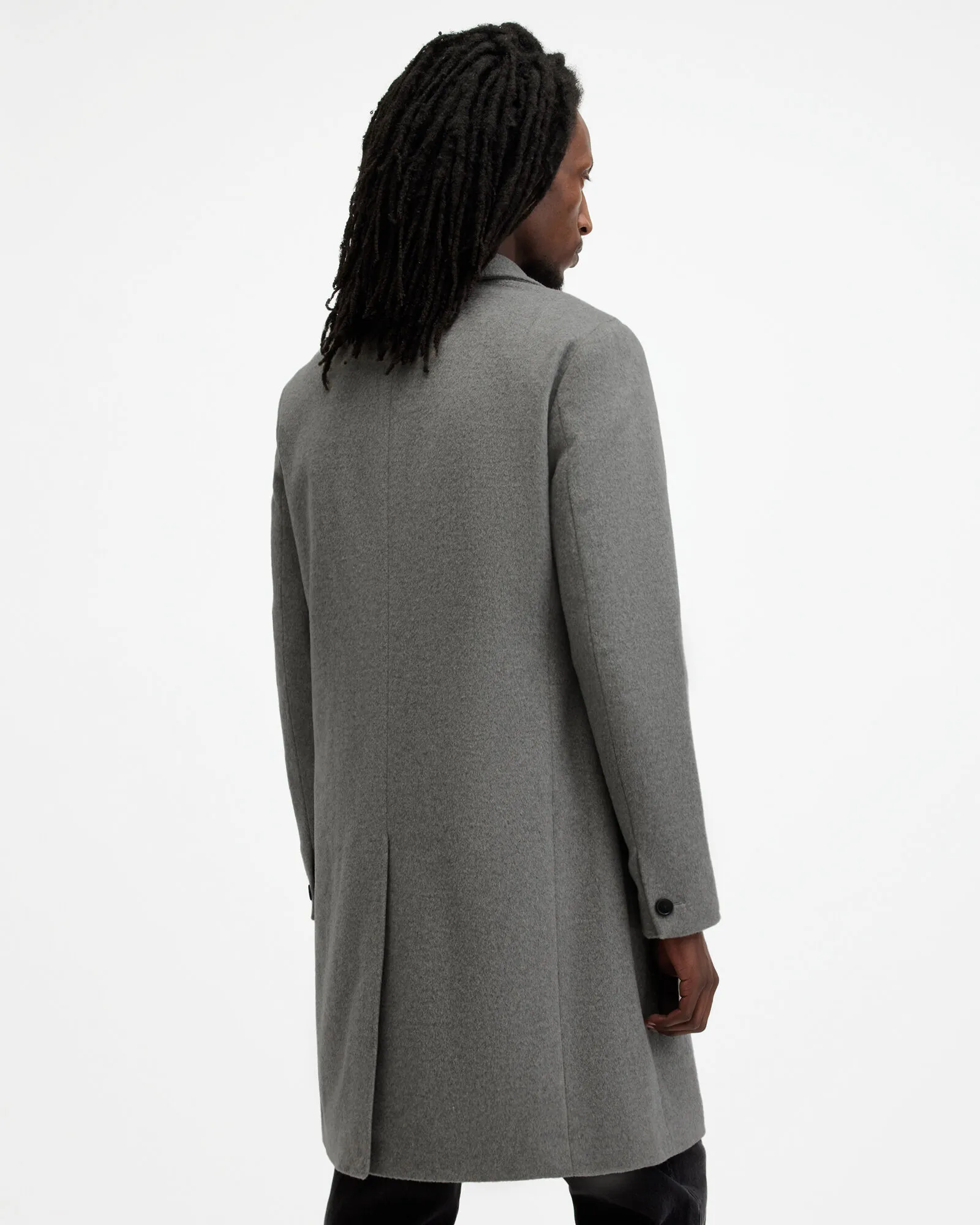 Hal Single Breasted Wool Blend Coat