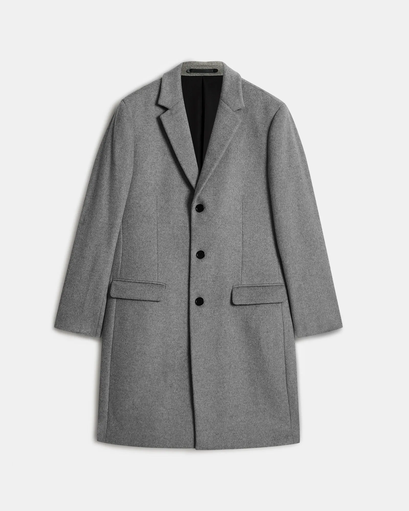 Hal Single Breasted Wool Blend Coat