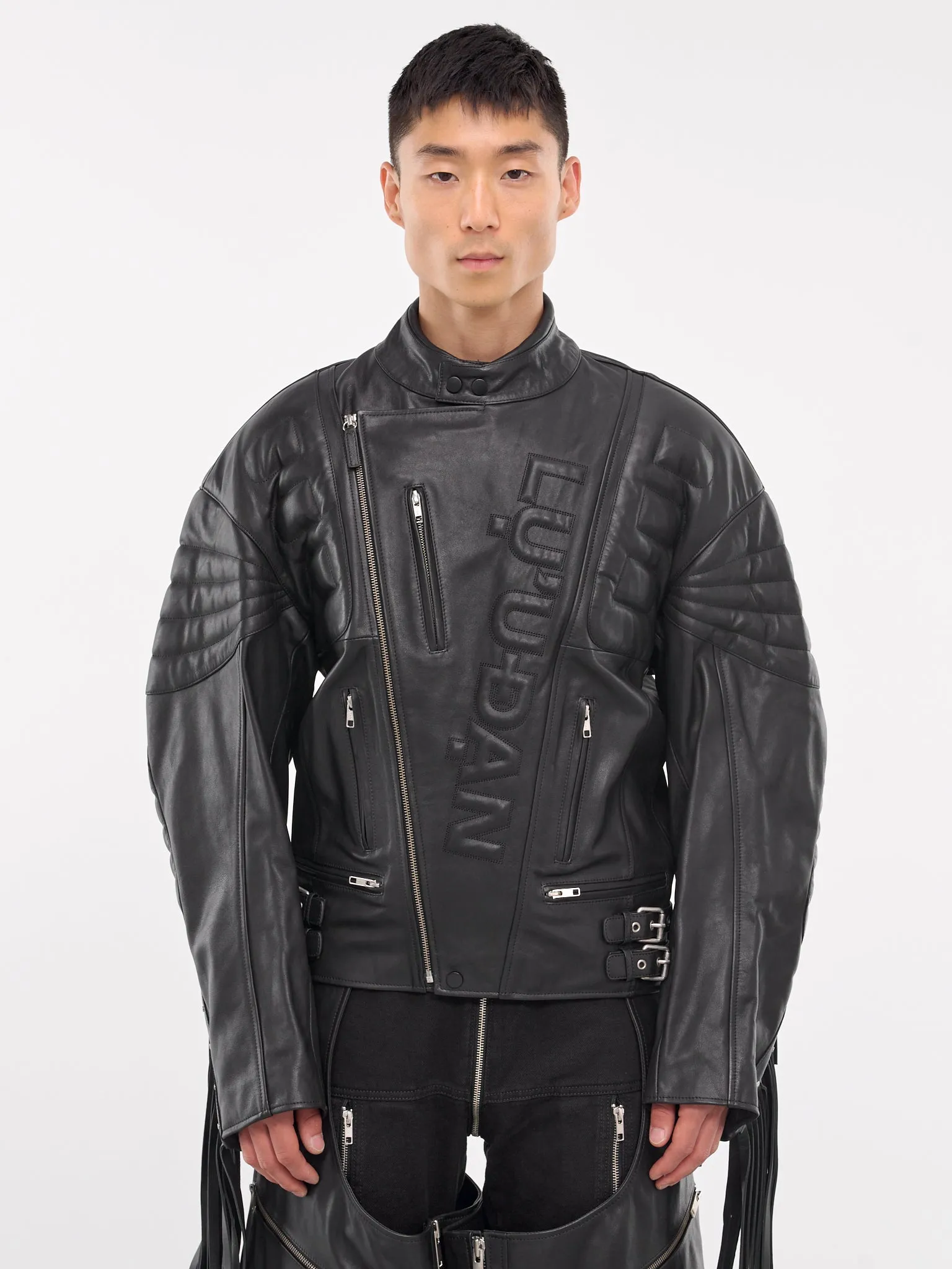 Hell-Fore Moto L-D Jacket (MJ052LE-CL-BLACK)