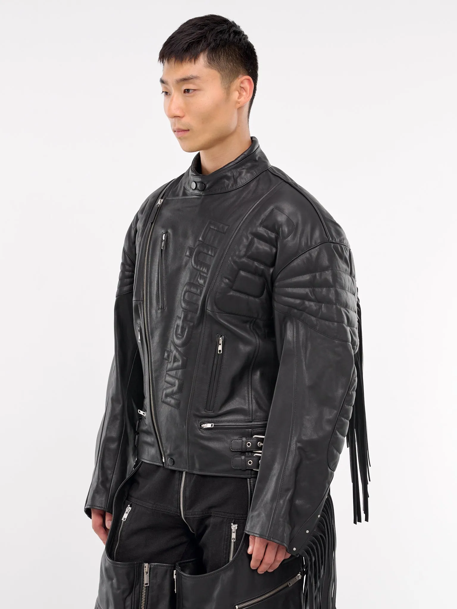 Hell-Fore Moto L-D Jacket (MJ052LE-CL-BLACK)