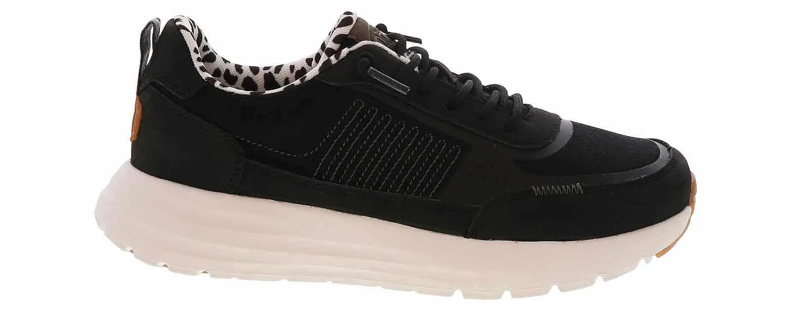 HEYDUDE Sirocco Alta Black Women’s Casual Sneaker