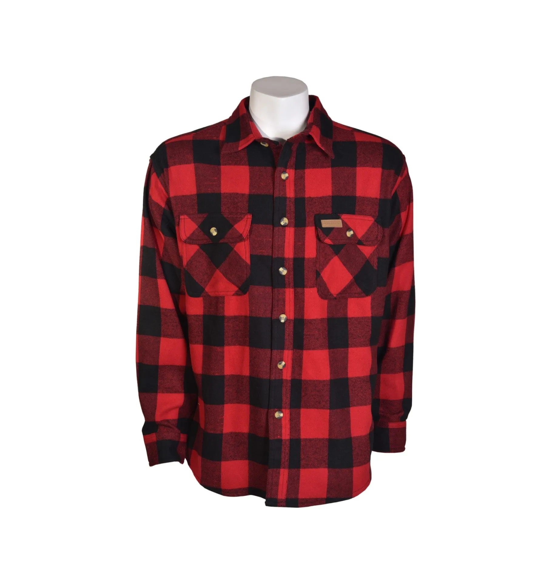 Hickory Shirt Co. Men's Button-Down Long Sleeve Flannel Shirt