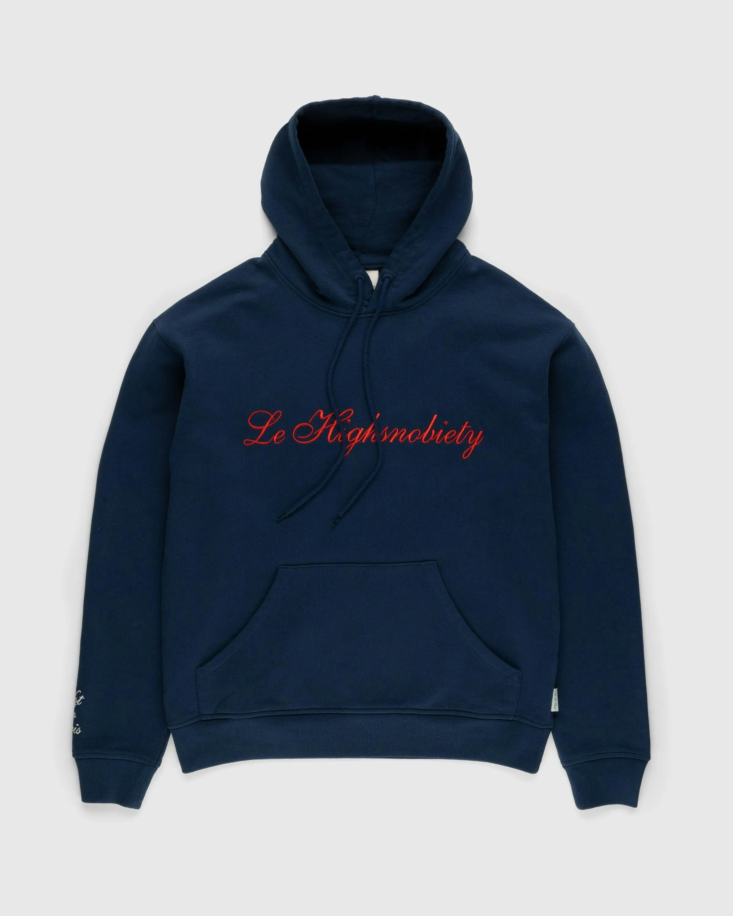 Highsnobiety – Not In Paris 4 Logo Hoodie Navy | Highsnobiety Shop