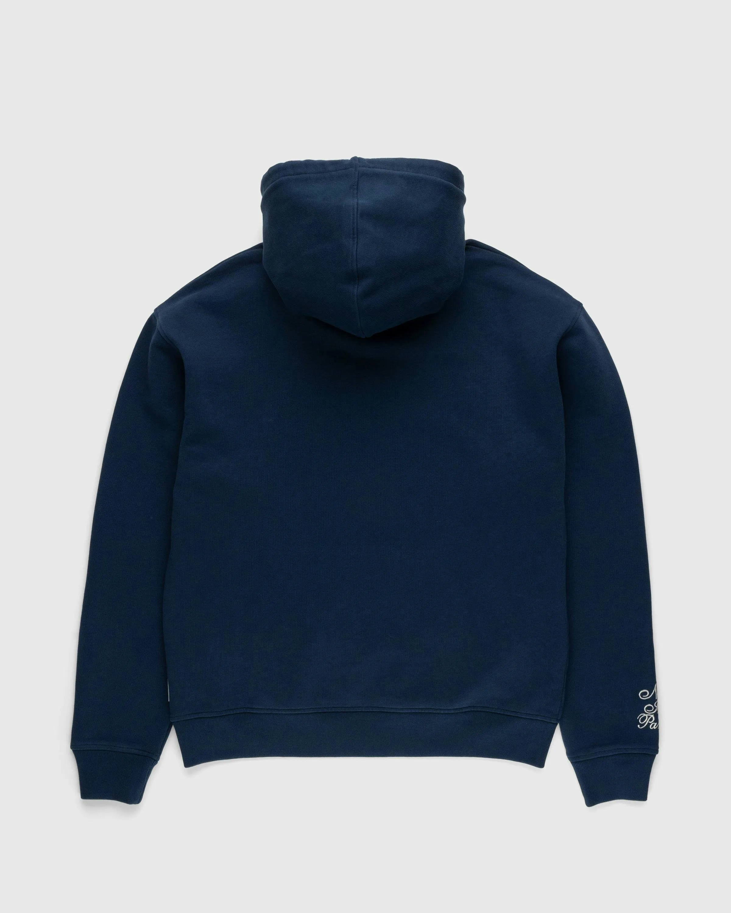 Highsnobiety – Not In Paris 4 Logo Hoodie Navy | Highsnobiety Shop