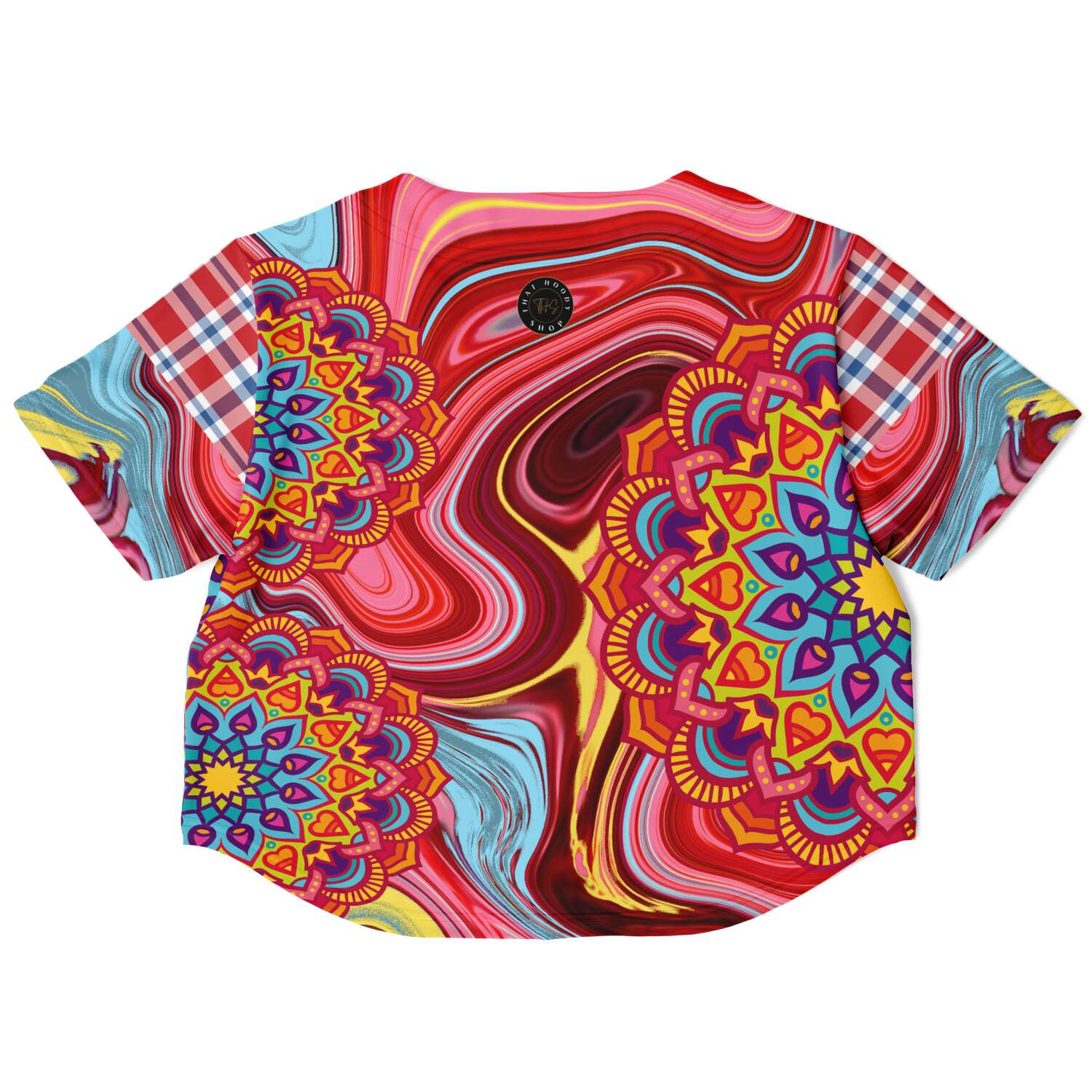 Hippy-Dippy Cropped Button Front Jersey