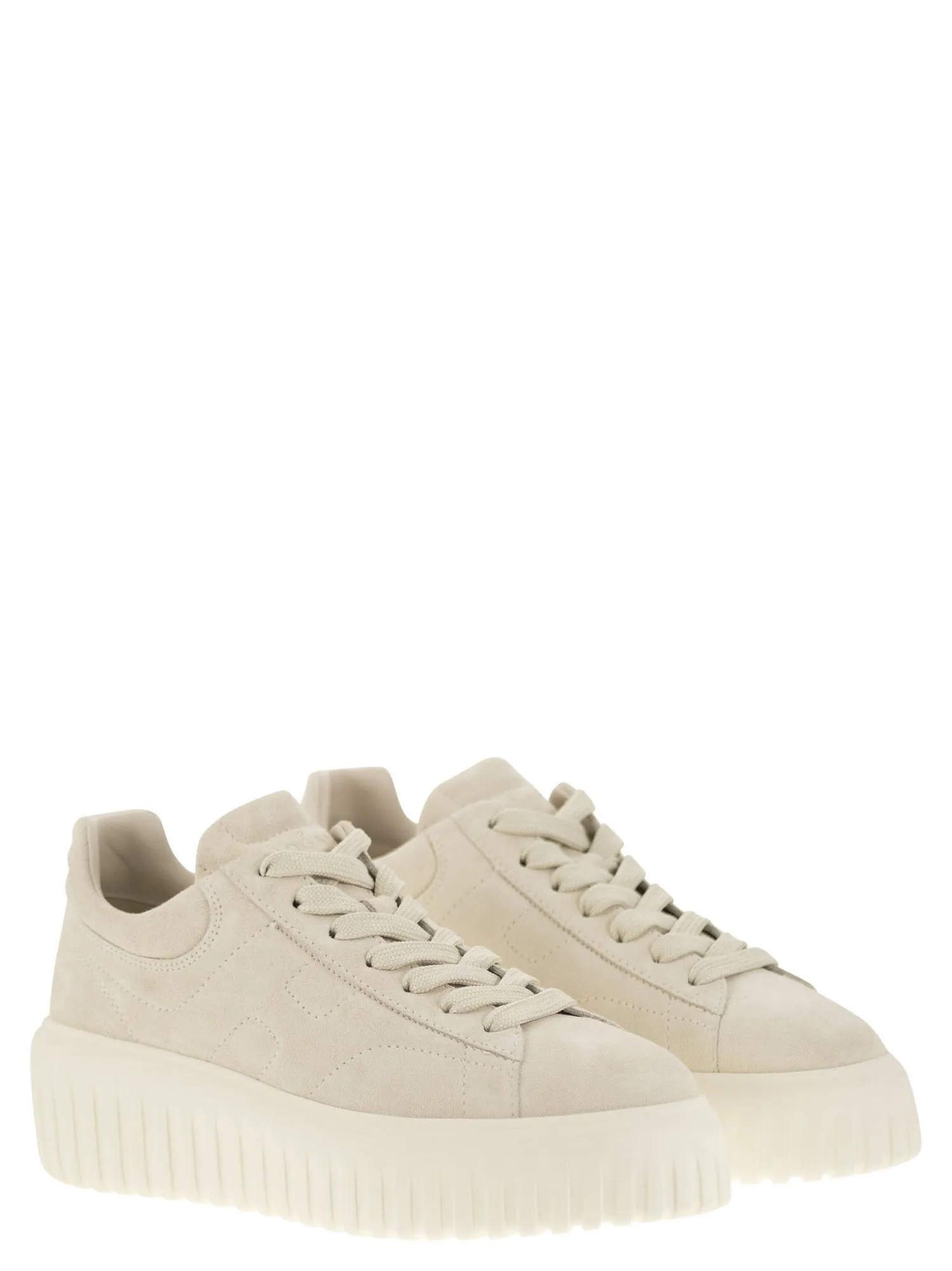 Hogan    Hogan Suede H Stripes Sneakers