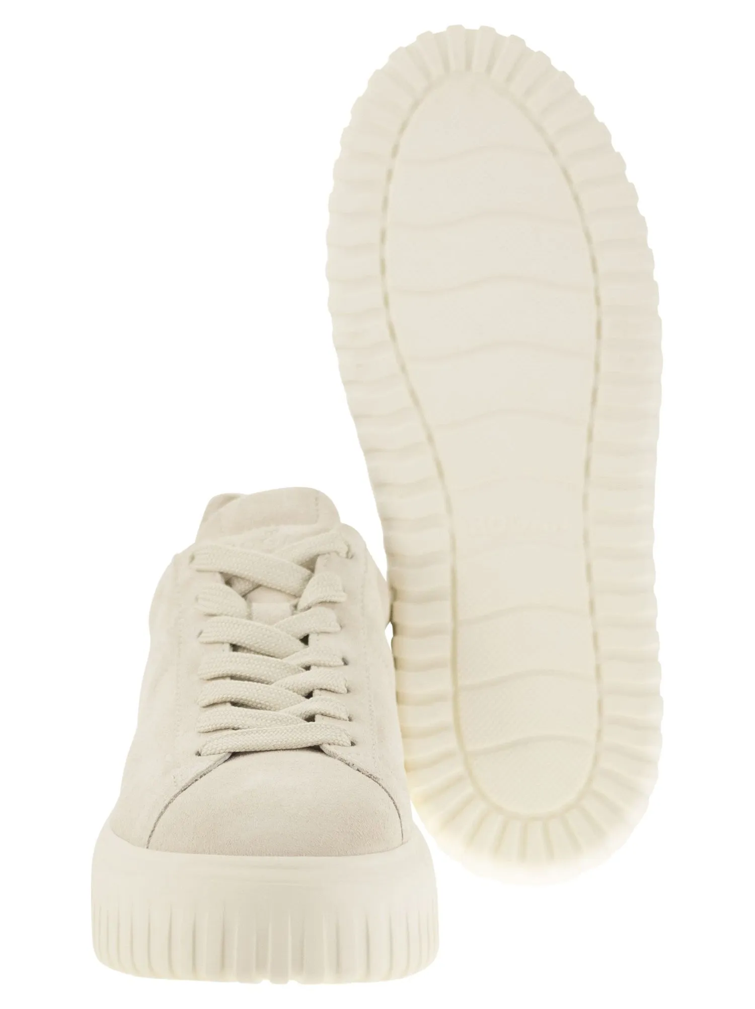 Hogan    Hogan Suede H Stripes Sneakers