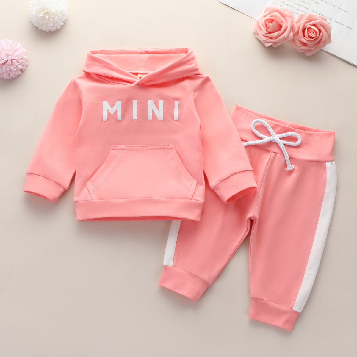 Infant Hooded Jackets+Pants Tracksuit